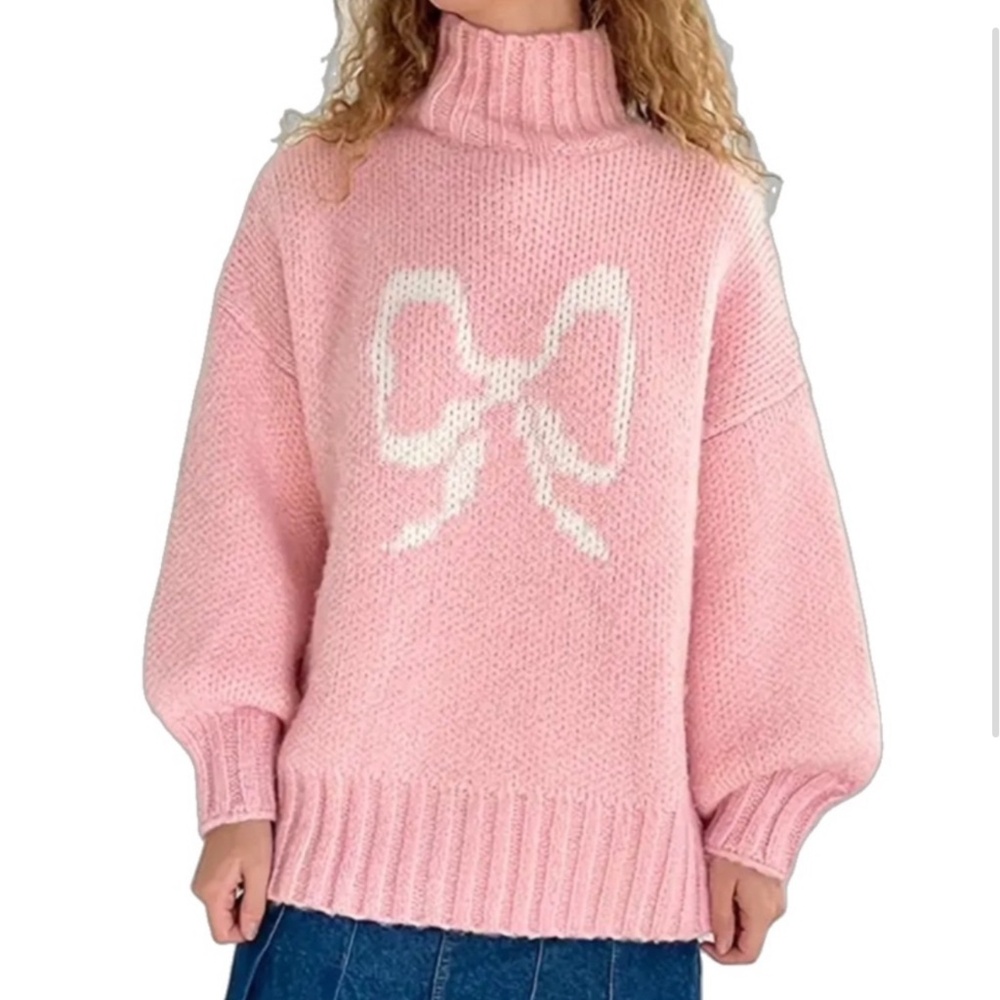 952. The Elegant Big Bow Sweater